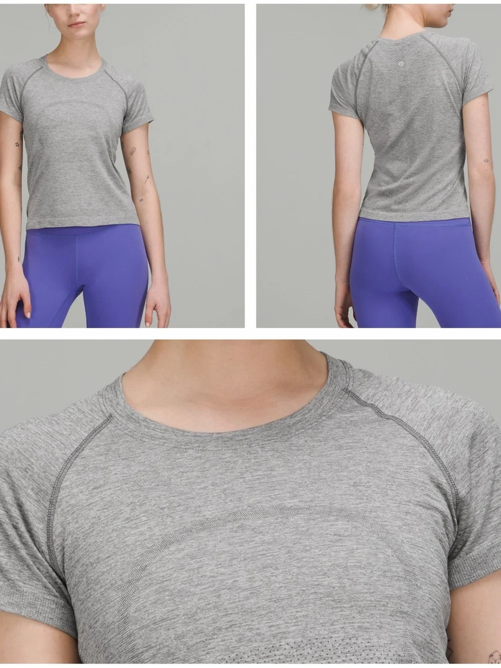 lululemon athletica Swiftly Tech Short Sleeve 2.0 in Heather Gray